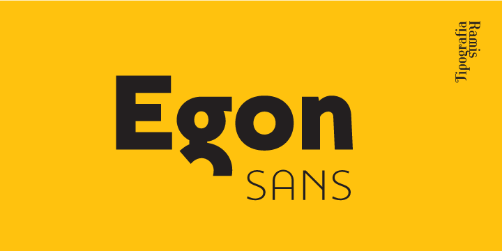 Beispiel einer Egon Sans-Schriftart